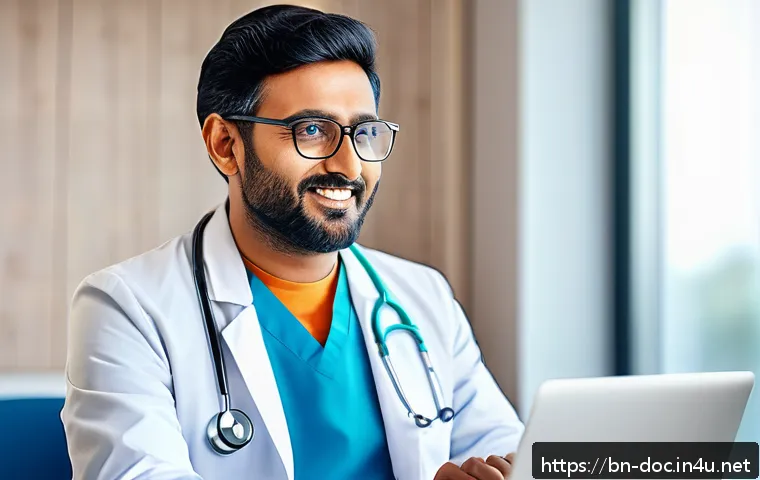 의료 마케팅과 의사의 역할 - A professional Bengali male doctor in a modern clinic setting, engaging warmly with a diverse group ...