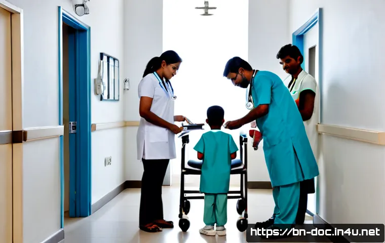 의사 진료 과목별 트렌드 - Photorealistic modern outpatient clinic in Bangladesh, a diverse team of physicians representing car...